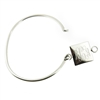 925 sterling silver with square monogram bracelet hinged cuff