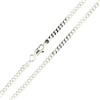 Sterling Silver Cuban Chain 3mm links with lobster clasp