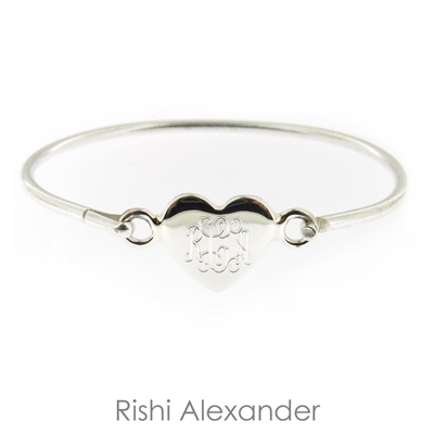 925 steling silver heart baby bracelet