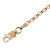 14kt gold over 925 sterling silver gold plated rolo link bracelet