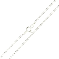 Sterling Silver Rolo Chain 2mm links with spring ring
