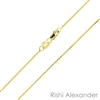 10k gold diamond cut wheat also know as spiga chain 0.6mm made in italy stamped 10kt