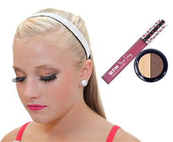 Natural Eye Shadow Duo & Smudge Proof Pink Lip Paint