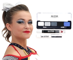 Gabi Blue Midnight Smoky 3-Piece Cheer Makeup Kit