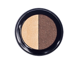 Natural  Duo Eye Shadow Compact. 
Chocolate & Creme