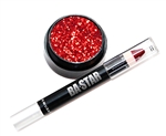 Red Glitter Lips Cheer or Dance Essentials Makeup Kit