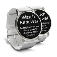 Watch Renewal for 2 Standard Grade Quartz Watches (Battery, Pressure Test, Cleaning)