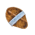 OLIVE WOOD OLIVE DISH AND OLIVE STABBER GIFT SET