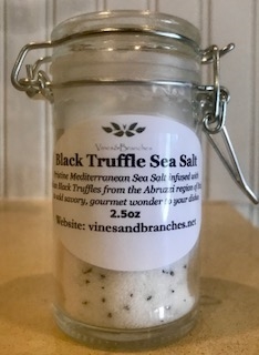 Black Truffle Sea Salt w/ Hinged Jar