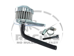 Breather Kit, Chrome with Bracket for GX200 & 6.5 Chinese OHV