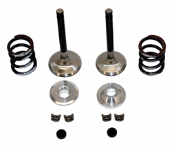 Valve & Spring Package, Stainless Steel, 212 Hemi Predator, Single Springs with 27mm Intake