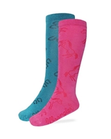 Wrangler Girl's Boot Socks 2 Pair Pack