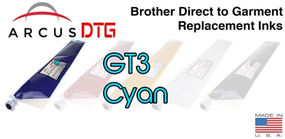 Arcus DTG Cyan Ink  *  Brother GT3 series compatible  *  Lower Price  *  Same Quality