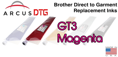 Arcus DTG Magenta Ink  *  Brother GT3 series compatible  *  Lower Price  *  Same Quality