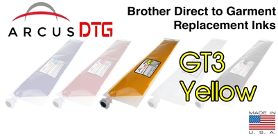 Arcus DTG Yellow Ink  *   Brother GT3 series compatible  *  Lower Price  *  Same Quality