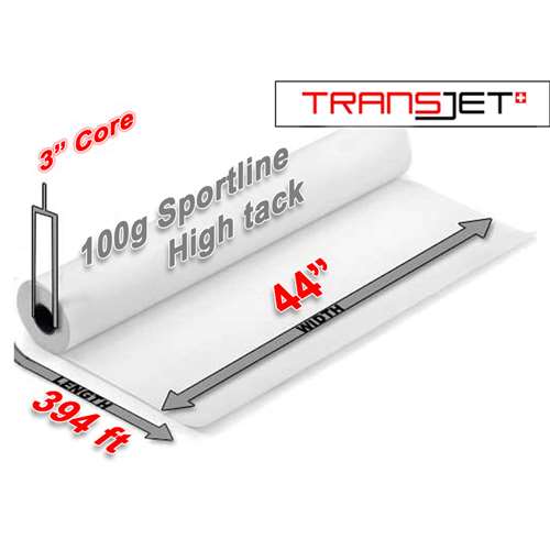 Sappi Transjet Sportline High Tack  Sublimation Paper 100g (44" x 394FT)