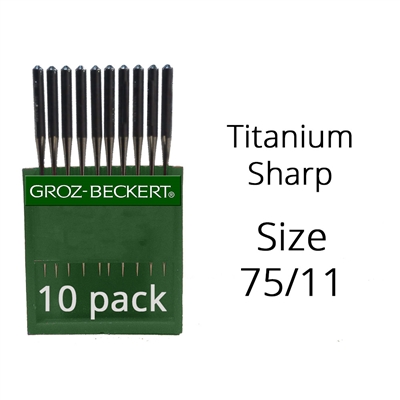 Groz Beckert Titanium Sharp Needles 75/11 (10 Pack)