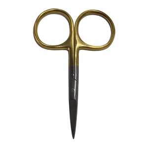 Straight Large Gold Scissors 4"