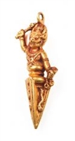 Gold Plated Yamantaka Phurba Pendant