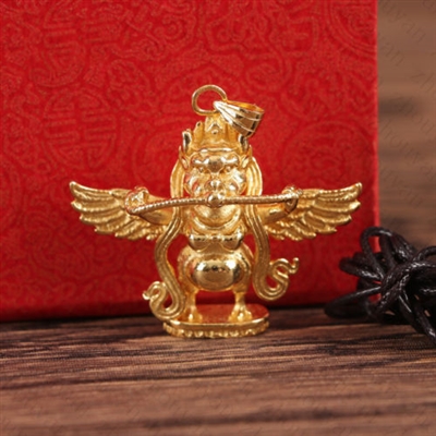 Gold Plated Copper Gardua Pendant