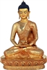 The Buddha 24 Carat Gilded Copper 8.7 Inches Ships Free World Wide