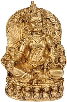 Yellow Dzambhala Statue