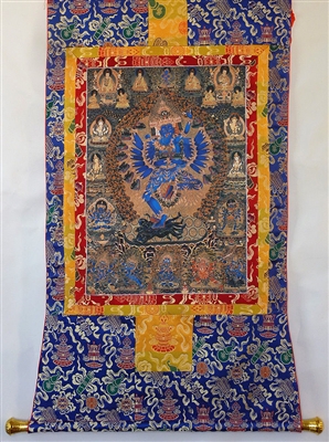 Hevajra Brocaded Thangka 50 inches