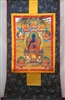 Medicine BuddhaBrocaded Thangka 48 inches