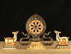 Dharmachakra Wheel & 2 Deer Set