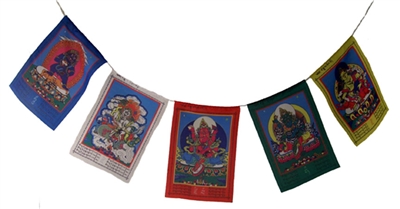 Small Dzambhala Wealth Prayer Flags