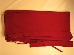 Meditation Skirt / 1/2 Chuba Maroon