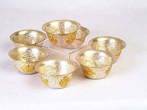 Gold and Silver Plated Offering Bowls