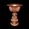 Master Crafted Large Copper Butter Lamp or Long Life Vase