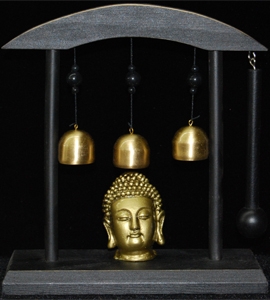 Buddha Head with Body, Speech and Mind Bell's