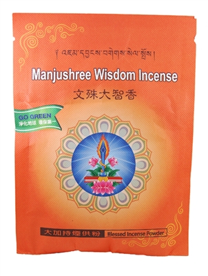 Organic Blessed Manjushri Wisdom Incense