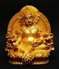 Yellow Dzambhala Resin Statue