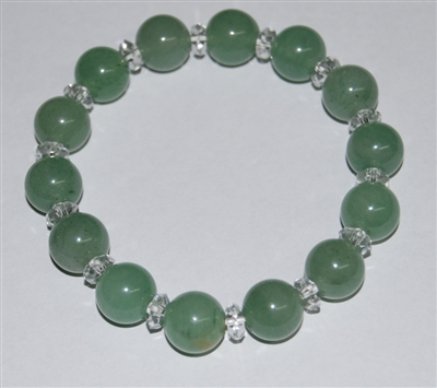 Aventurine & Quartz Bracelet 10MM