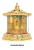 Gold Plated Kurukulle  Mantra Table Top Prayer Wheel