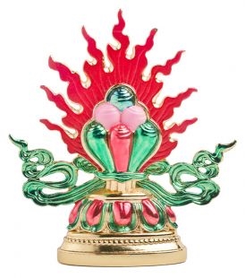 Gold Plated Hand Painted Norbu Symbol