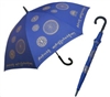 8 Auspicious Symbols Umbrella Blue & Gold