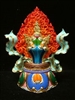 Hand Painted Wish Granting Gem 7.25 Inches