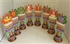 12 Inch  Hand Painted Eight Auspicious Symbols Set