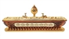 8 Auspicious Om Mani Padme Hung Classic Gold Plated Incense Burner 13  Inches