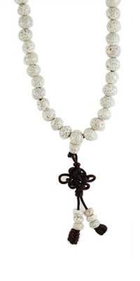 Ivory Lotus Seed Mala - 108 Beads