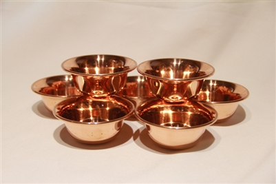 Polished Copper Offering Bowls