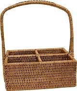 Rectangular  Condiment Basket with Handle  - AB 10x7x4(12)'H