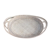 Oval Tray  Open Lace Weave  - WW 21x14x2.75'H