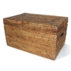 Rectangular Storage Basket  with Lid - AB 16x10x9'