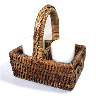 Salt & Pepper Basket  - AB 4.5x3x5"..