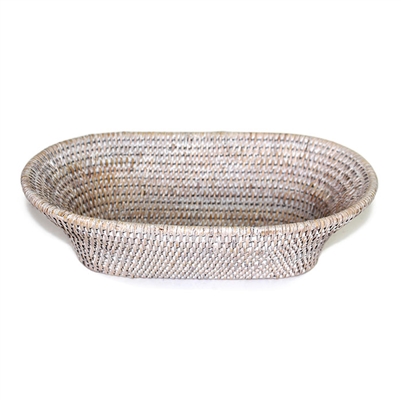 Oval Narrow Bread Basket - WW 13x7x4"H..